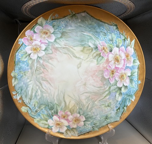 Antique hand painted and - hand,