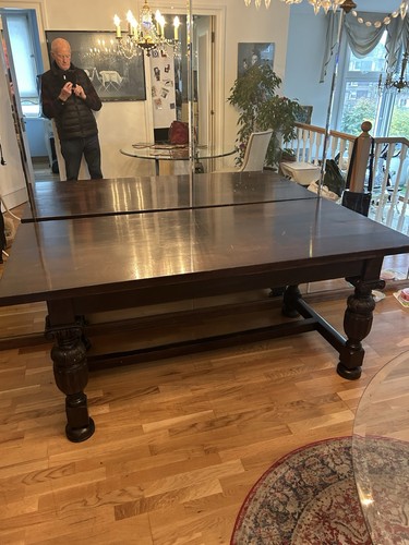 Oak refectory dining table - oak,