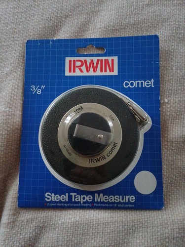 Vintage irwin comet steel tape - vintage,