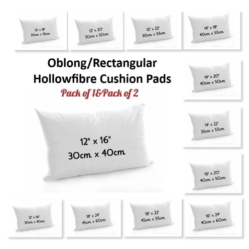 Oblong cushion inserts - oblong,