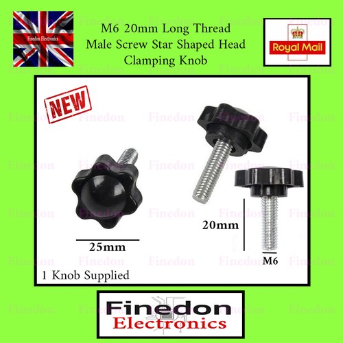 20mm thread male star screw - thread,