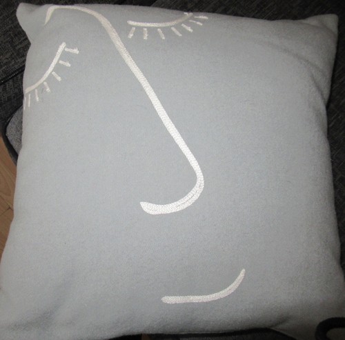 John lewis 17x17 grey cushion - grey,