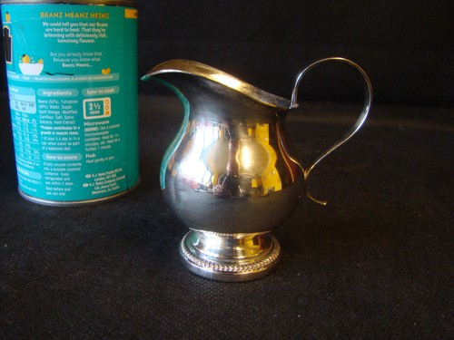 Vintage silver plate milk - plate,
