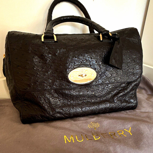 Mulberry black ostrich - black, bag