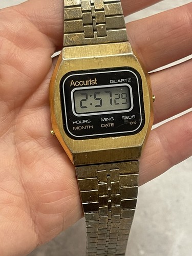 Accurist lcd quartz 1970s - accurist,