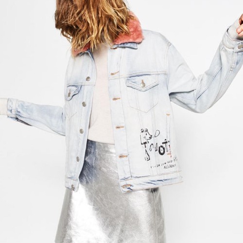 Zara women denim - zara, graffiti