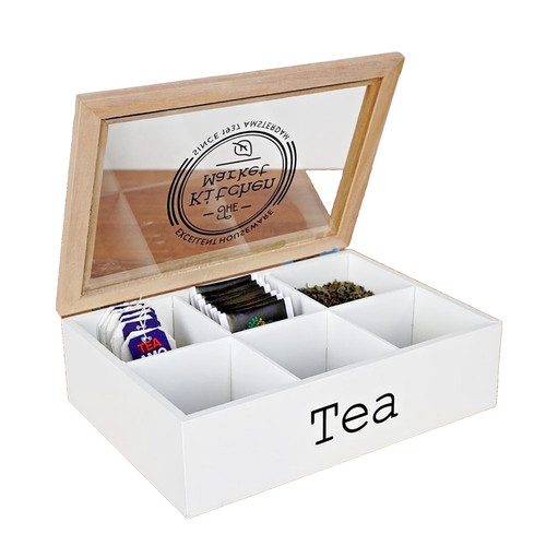 Tea bag box wooden chest - bag,