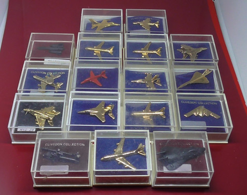 Seventeen miniature aircraft - miniature,