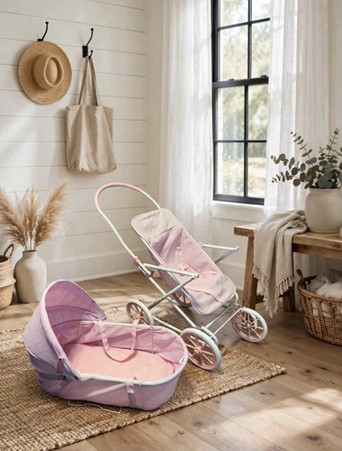 Adorable vintage doll buggy - doll,
