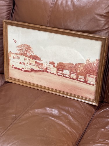 Framed breweriana 70s retro - framed,