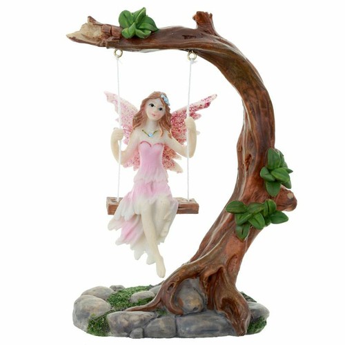 Flower fairy swing resin - flower,