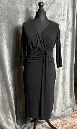 Classy black mock wrap