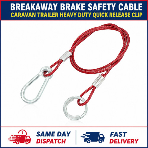 Breakaway brake safety cable - breakaway,