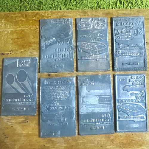 Lot metal letterpress - 7,
