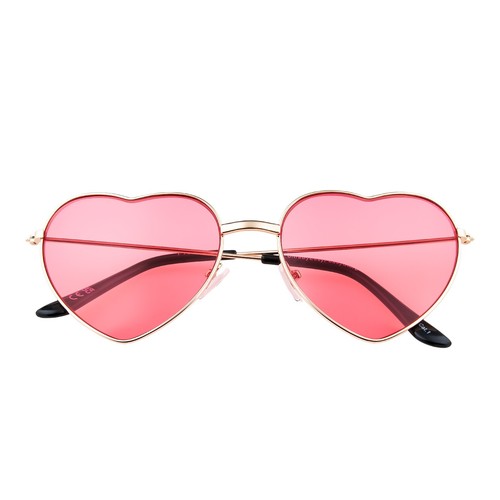 Ladies pink love heart - pink,