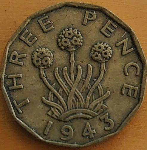George brass threepence 3d - vi,