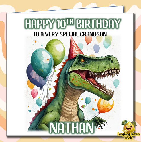 Personalised dinosaur birthday - personalised,