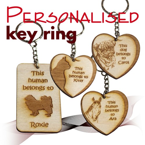 Personalised keyring this - *,