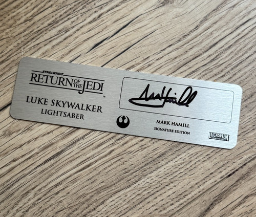 Mark hamill signed lightsaber - hamill,