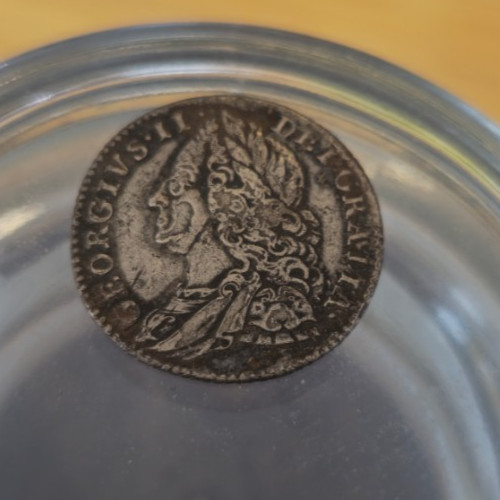 George 1757 sixpence as - george, ii