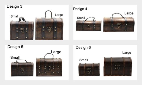 Wooden treasure chest vintage - wooden,
