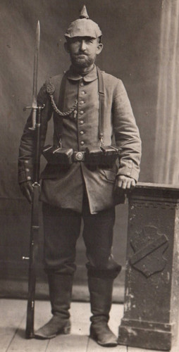 Rppc wwi german - wwi, helmet
