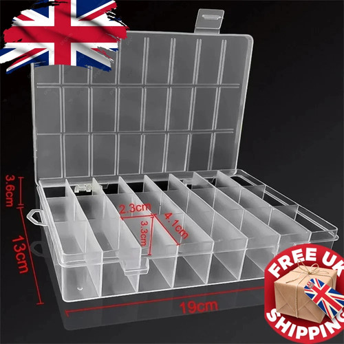 Compartment clear plastic - 24,