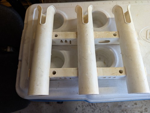 Plastic boat rod holder tubes - rod,