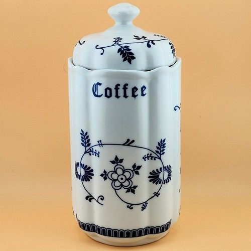 Vintage blue onion coffee - tc,