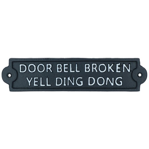 Door bell broken yell - door,
