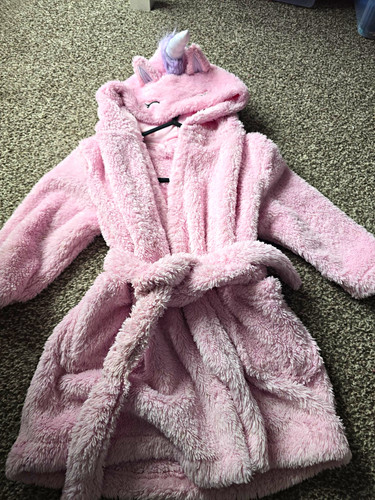 Girls pink unicorn - girls, hooded