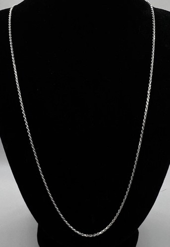 14k white gold vintage - white, rope