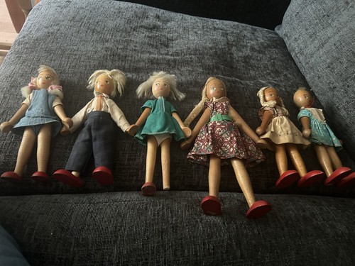 Vintage peg dolls - ,
