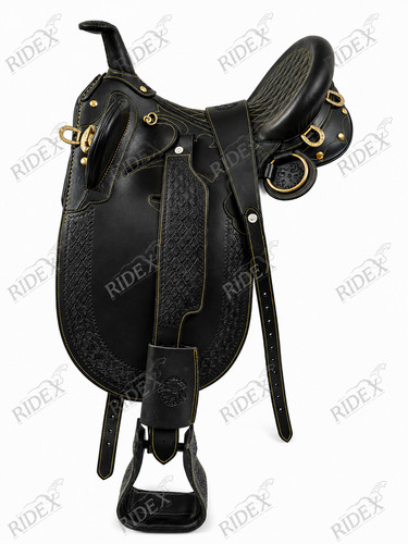 Black leather australia stock - black,