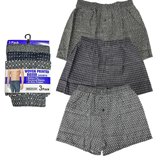 Mens woven boxer - woven, loose