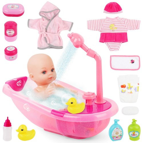 14in baby doll bathtub toy - baby,