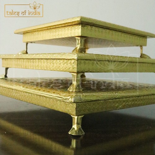 Gold minakari peacock metal - gold,