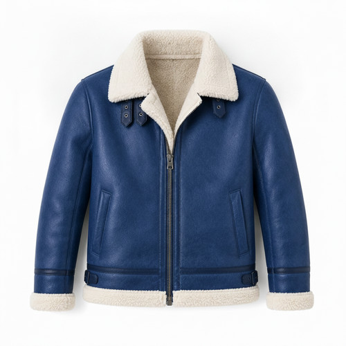 Men blue faux leather - men's,