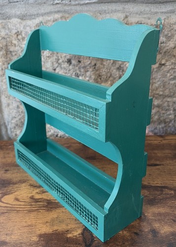 Vintage green wooden painted - vintage,