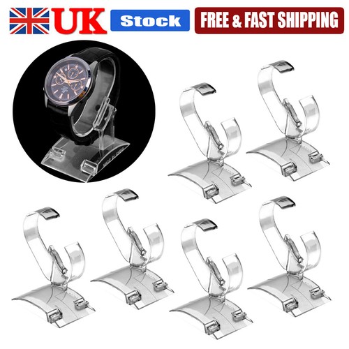 Clear acrylic bracelet watch - acrylic,