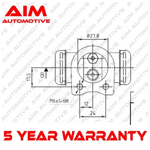 Wheel brake cylinder rear aim - wheel,