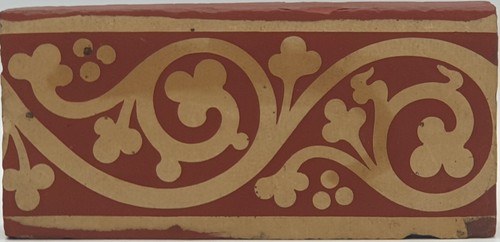 Victorian red encaustic border - victorian,