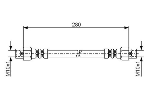Brake hose mercedes benz - brake, mercedes-benz