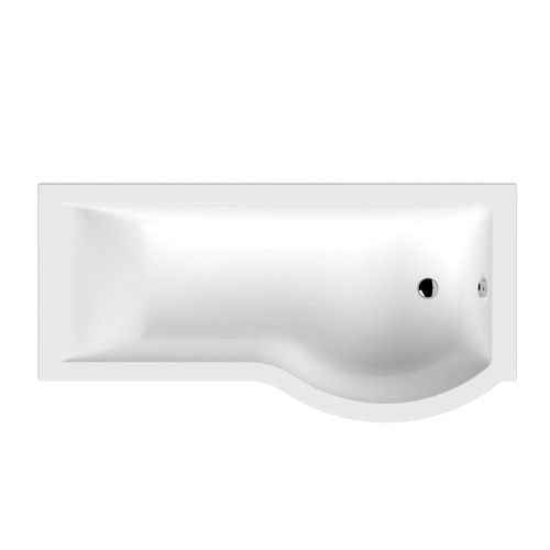 Shaped shower bath - p,