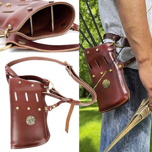 Archery arrow quiver leather - arrow,