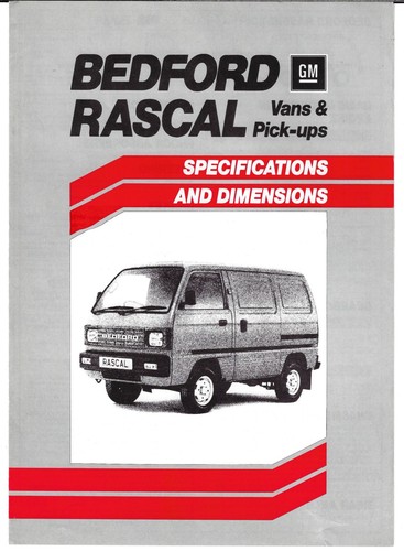 Bedford rascal specifications - bedford,
