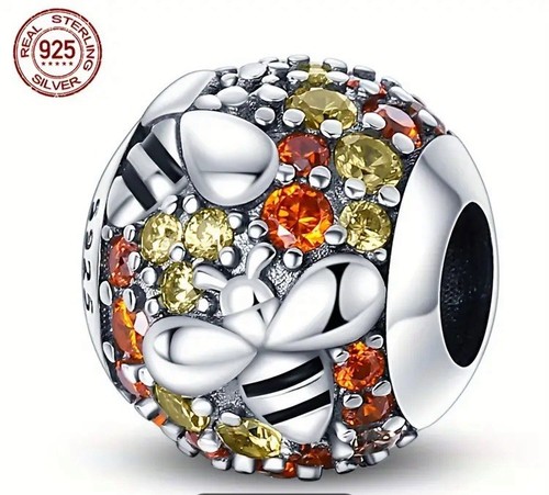 Superb silver s925 honey - superb, bee