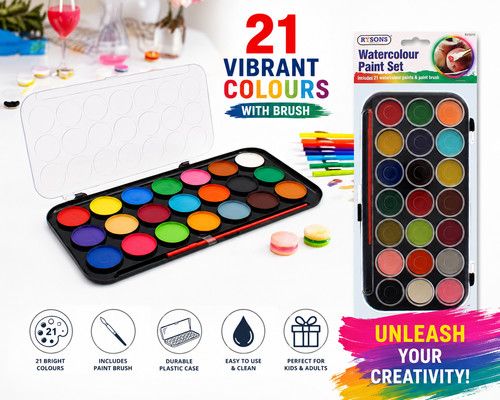 Colours paint brush set - 21,