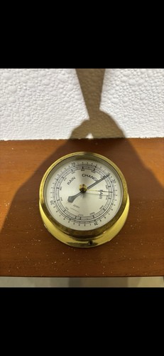 Vintage dinlex brass barometer - vintage,