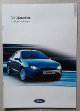 Ford Puma Brochure 2001 - 1.6i 16V  1.7i 16V  Black
